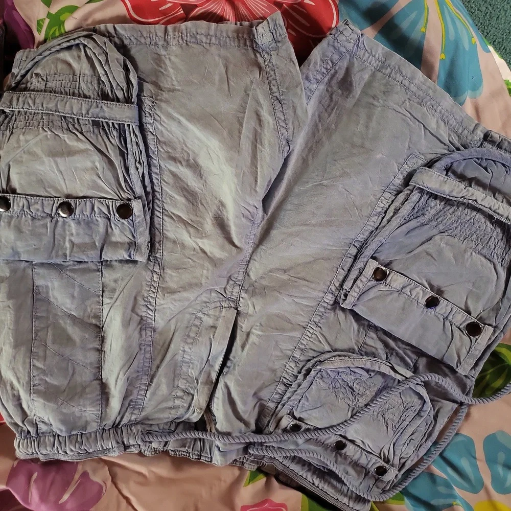 Free people moon Bay Parachute Shorts in blue - small - NWOT - Picture 5 of 8